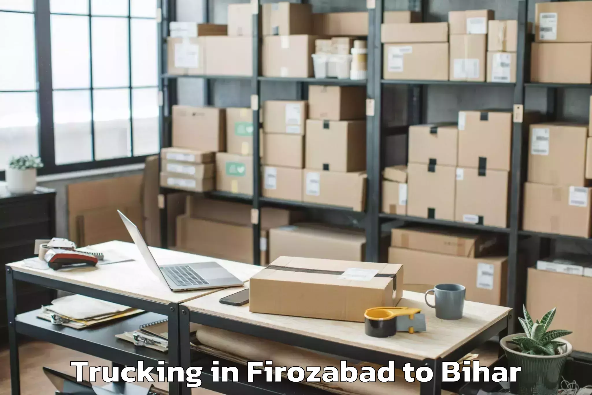 Professional Firozabad to Rohtas Trucking